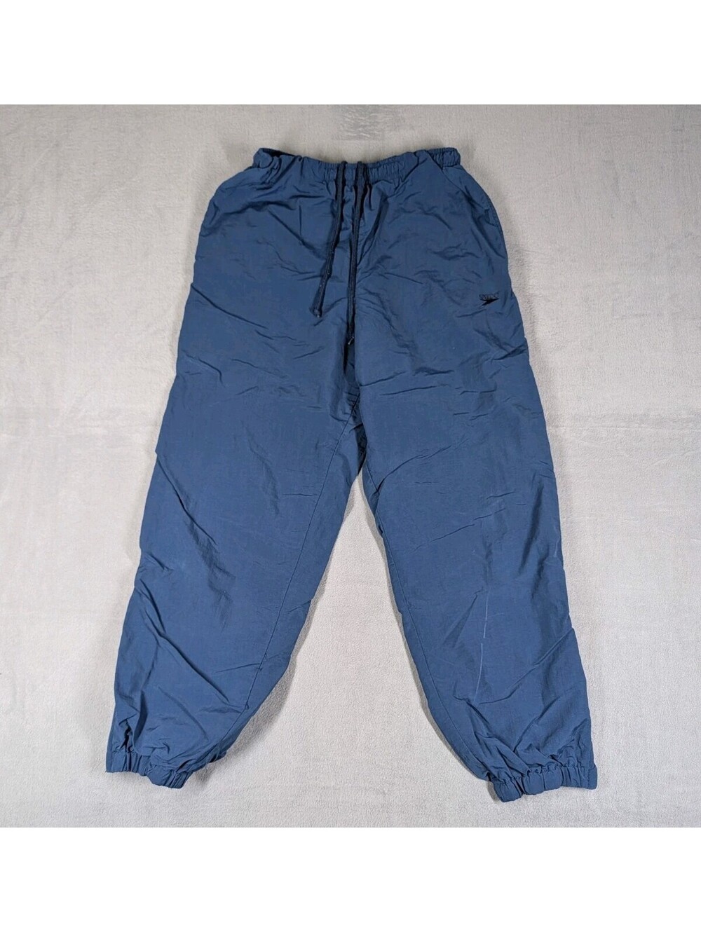Vintage Speedo Unisex XS Blue Waterproof Rain Pants Packable Windbreaker 90s